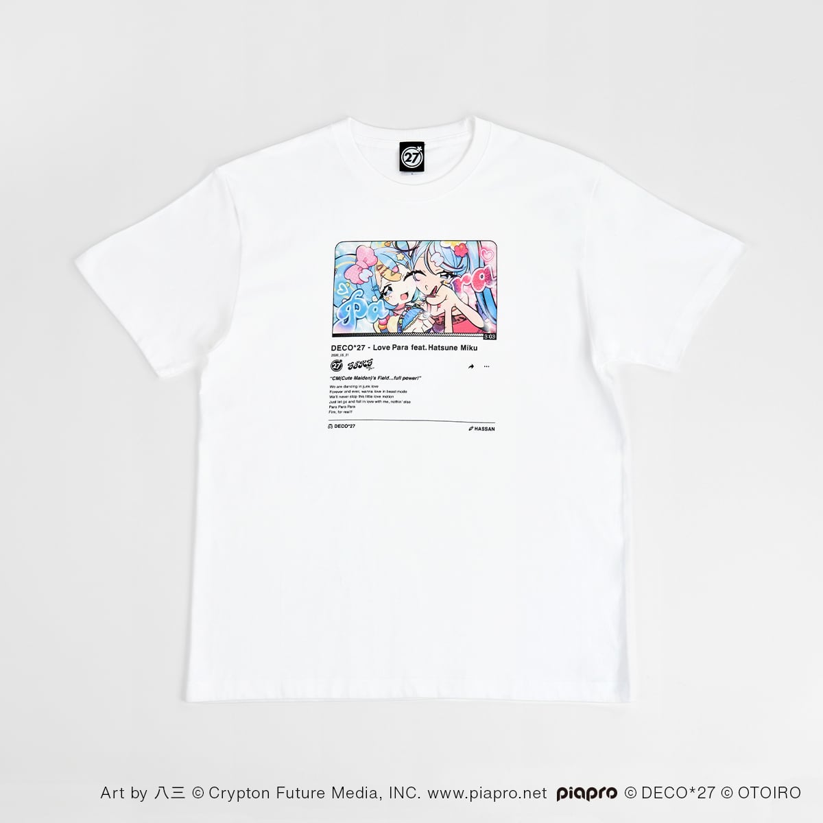 ラブパラ】サムネイルTシャツ / ホワイト | OTOIRO ONLINE STORE