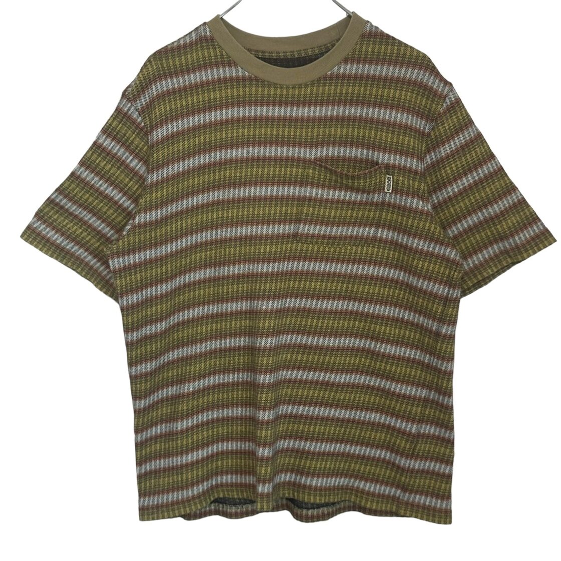 stussy ステューシー Tシャツ 刺繍ロゴ ワンポイントロゴ ボーダー