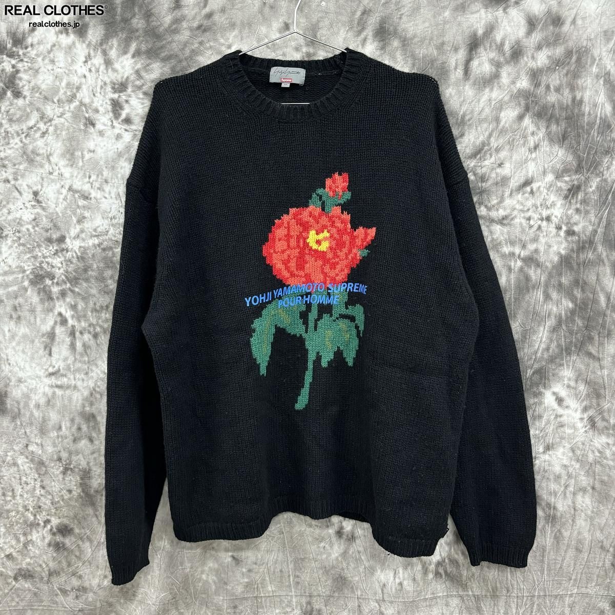 シュプリーム×ヨウジヤマモト☆20AW ロゴクルーネックスウェット  