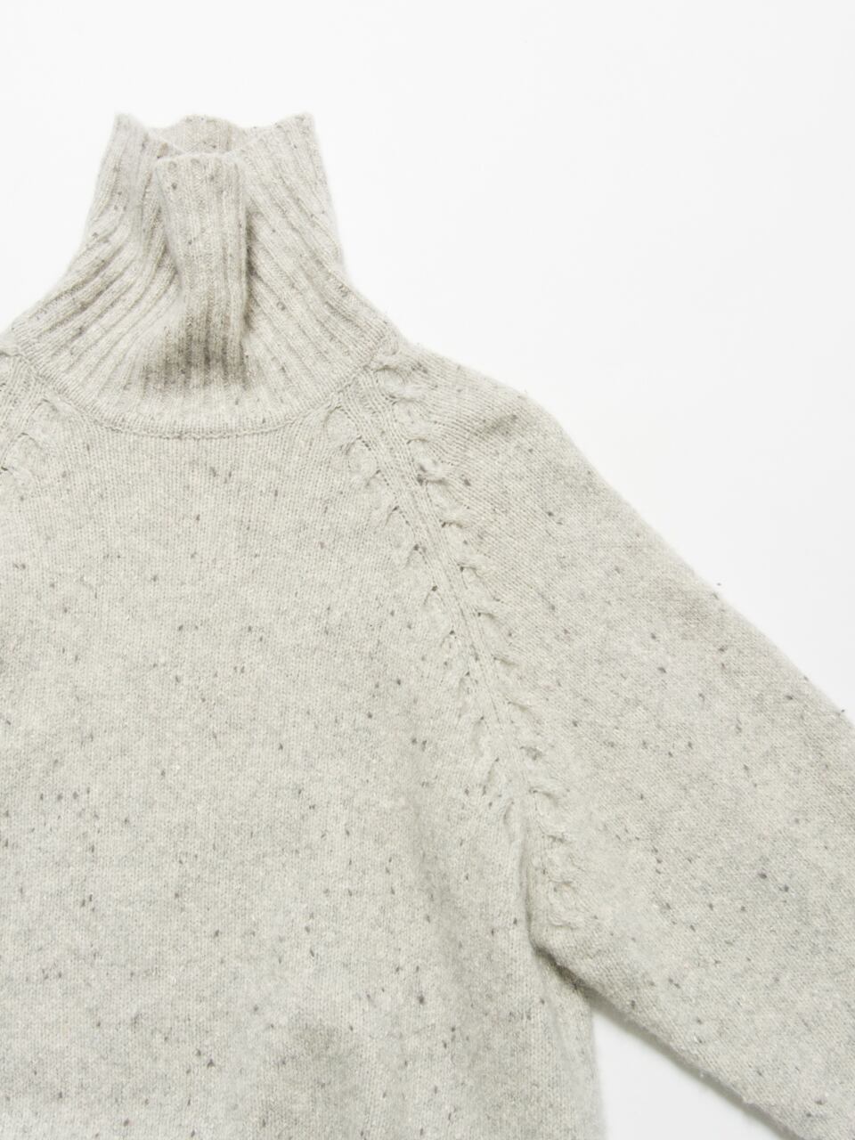 【Christian Dior】Made in Japan nep turtleneck knit（クリスチャンディオール 日本製 ウール/ナイロン/アンゴラ/シルク タートルネックネップニット）1c