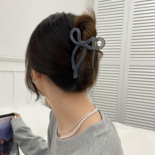 リボンヘアクリップ U8667