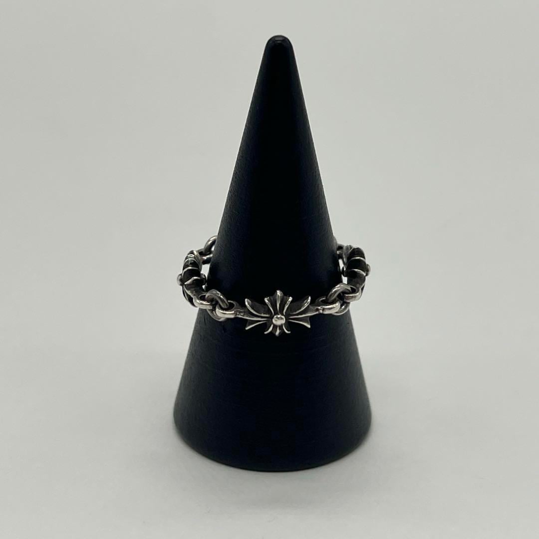 クロムハーツ CHROME HEARTS タイニーE CHプラスリング 14号 RINKAN鑑定カード付