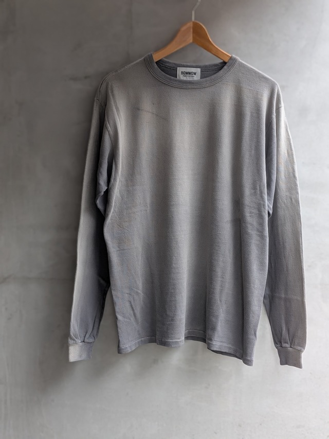 BOWWOW WEATHERED 88/12 LS TEE CHACOAL