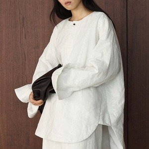 Round Hem Blouse  T0736