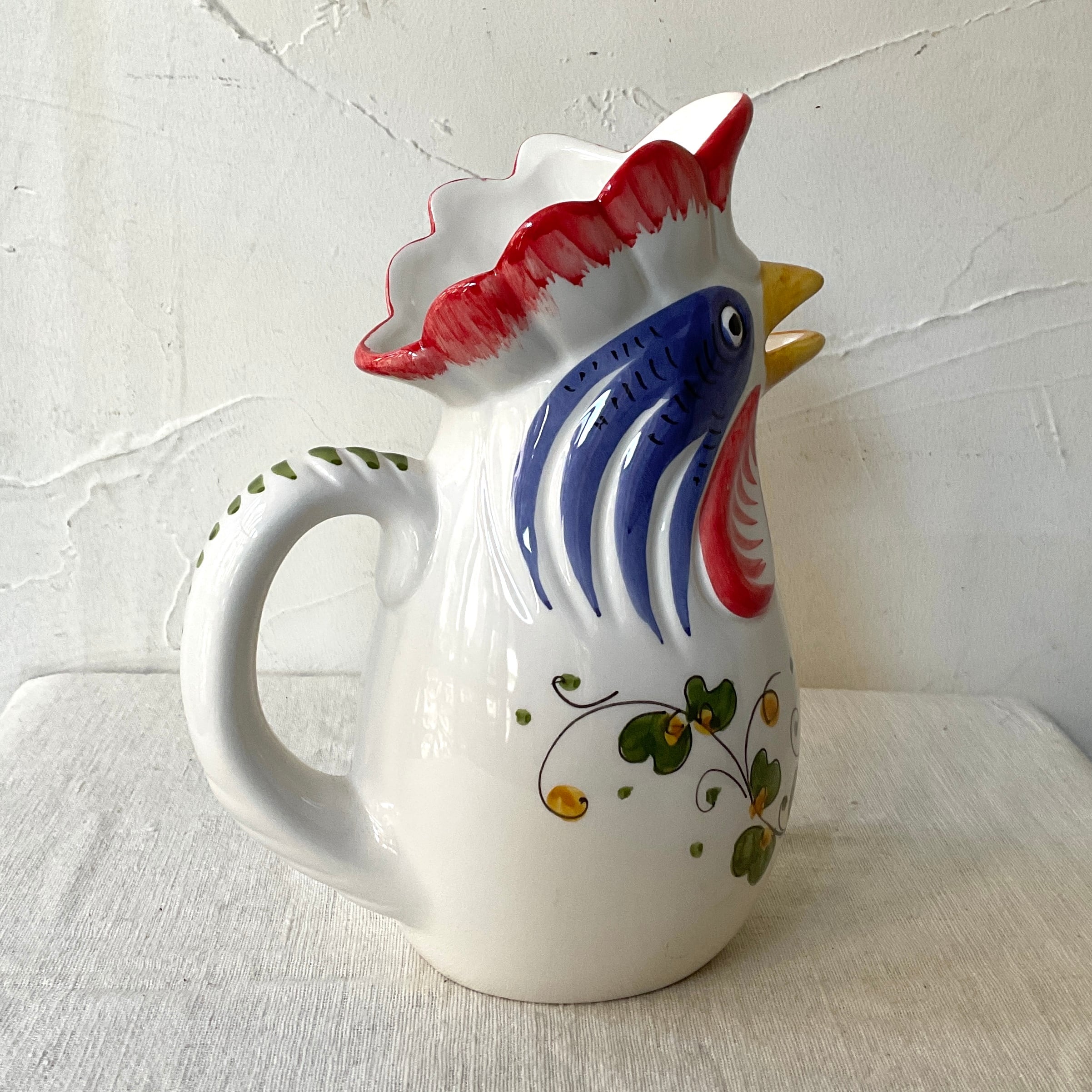 イタリア陶器】にわとりピッチャー（大） | 照明＆エシカルライフ