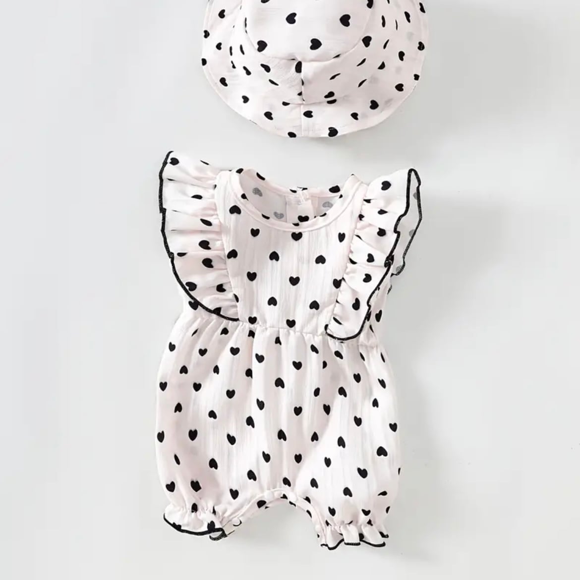 heart rompers set ‪‪