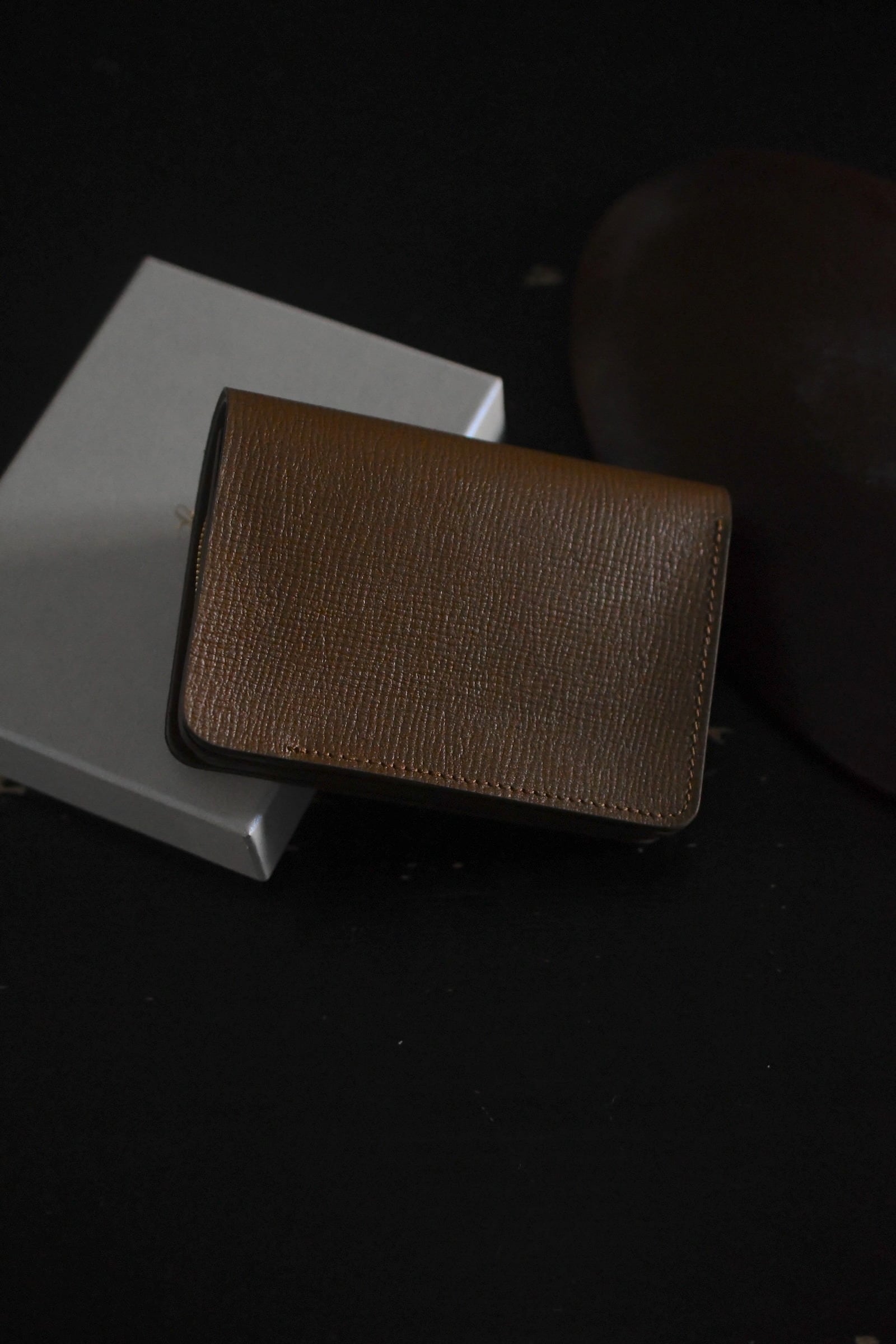 forme / Short Wallet - Cordovan Dark Cognac × DOUBLE Brown | nariwai