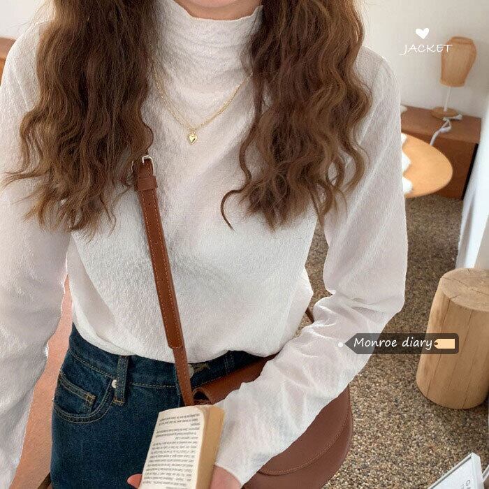 ホワイトシャツ ジャケット オータムウィンタースタイルTシャツ ロング 秋物 冬物 モンロー41617695313