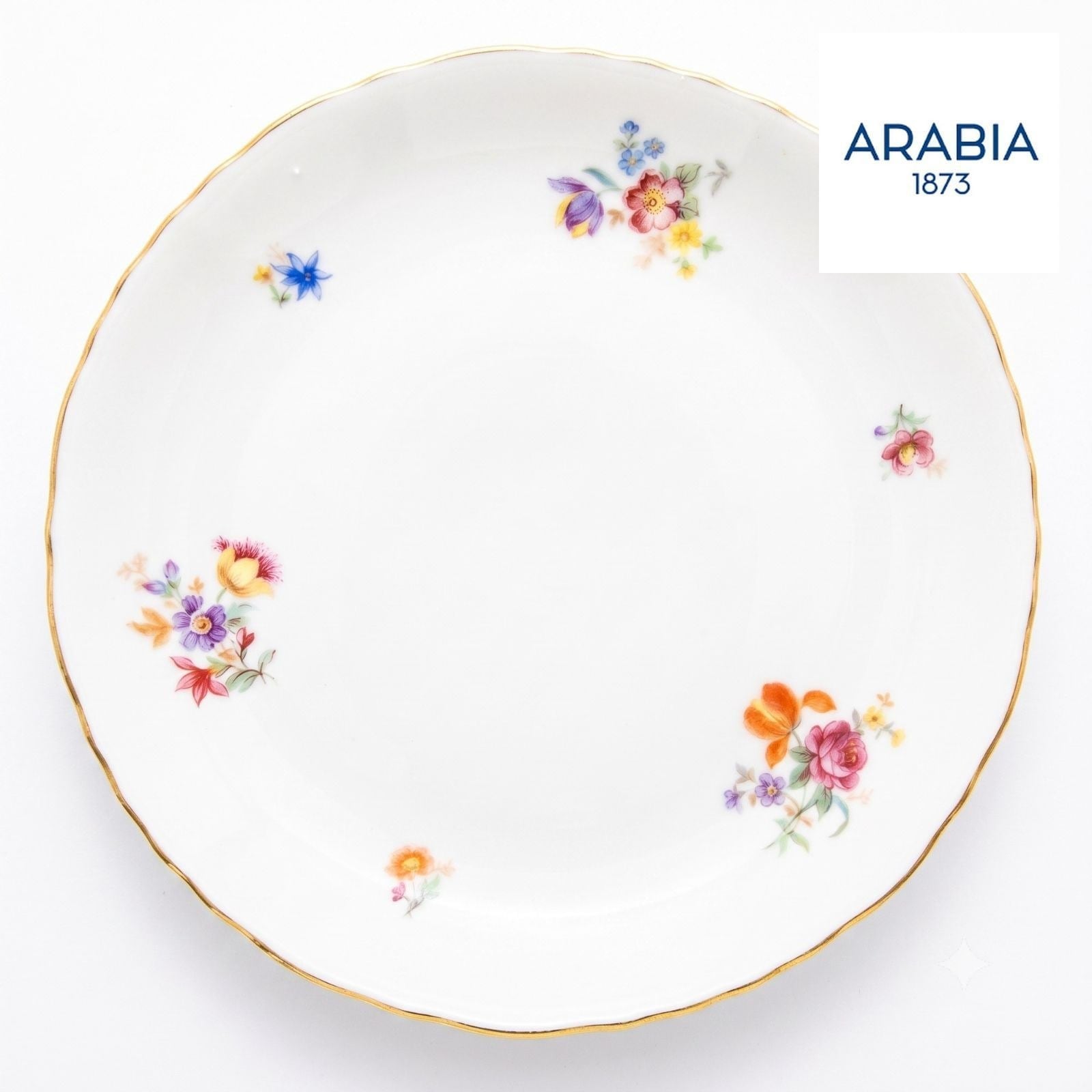ARABIA Kesäkukka 金彩 プレート 約23cm 北欧 ARABIA Kesäkukka 金彩 プレート 約23cm 北欧 | ルモウスジャパン