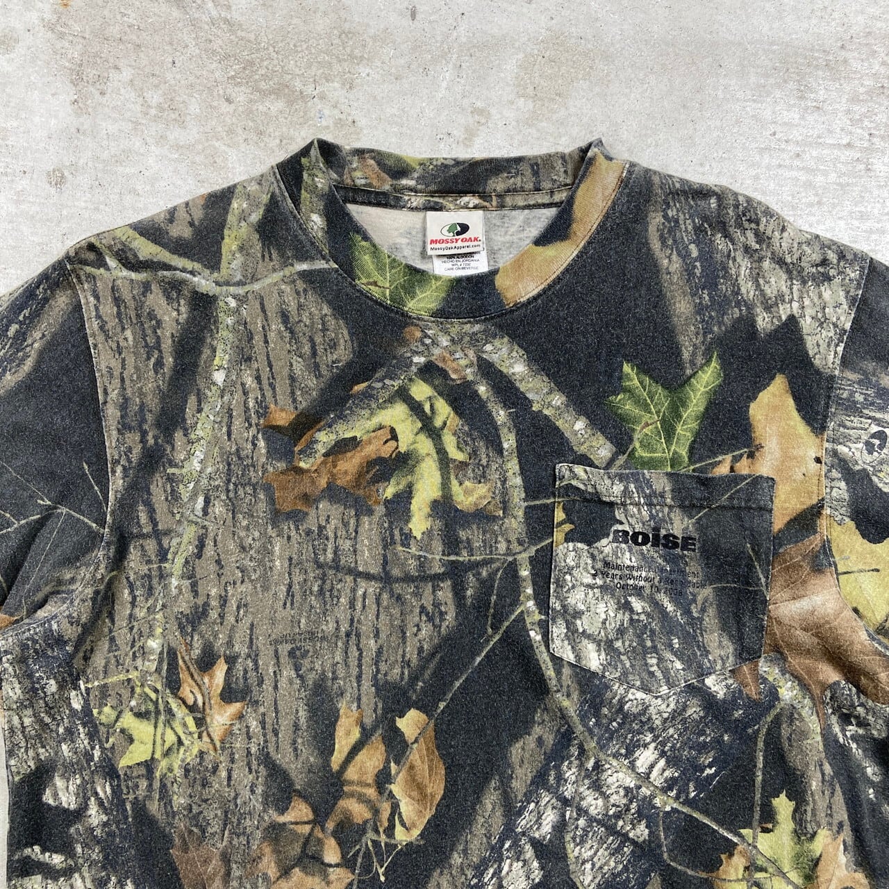 90s Mossy Oak リアルツリー ポケットT ロンT カモ柄 USA製