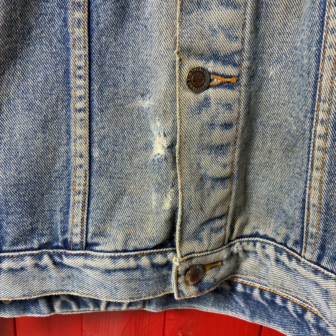 90s Timberland デニムジャケット フェード ティンバーランド