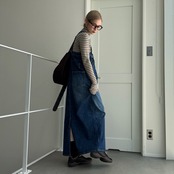 【受注予約:9月中旬入荷予定】Denim Suspenders Jumper SK/blue