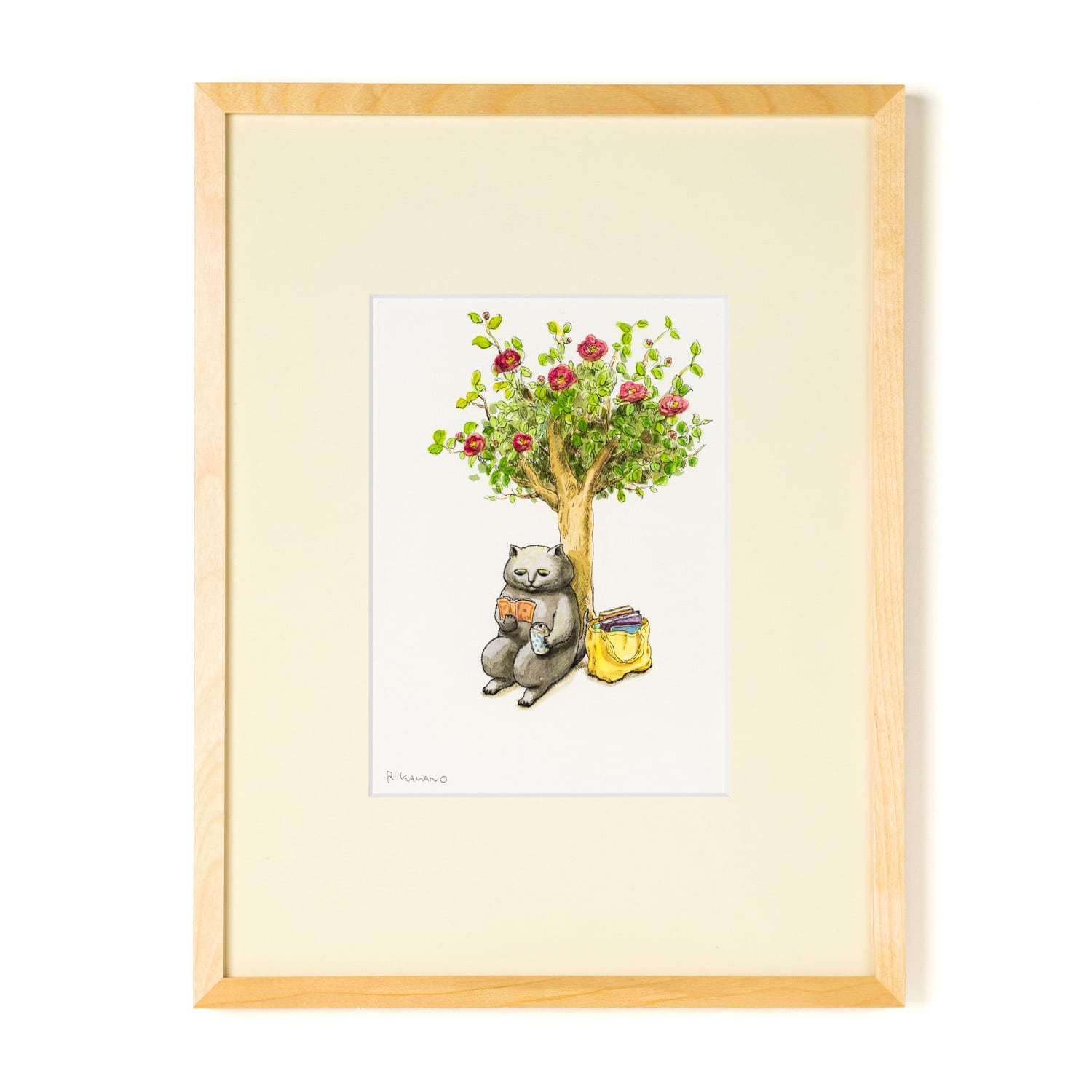 抽選販売売約済】カマノレイコ 原画J 「一休み」額装込み | TOKYO