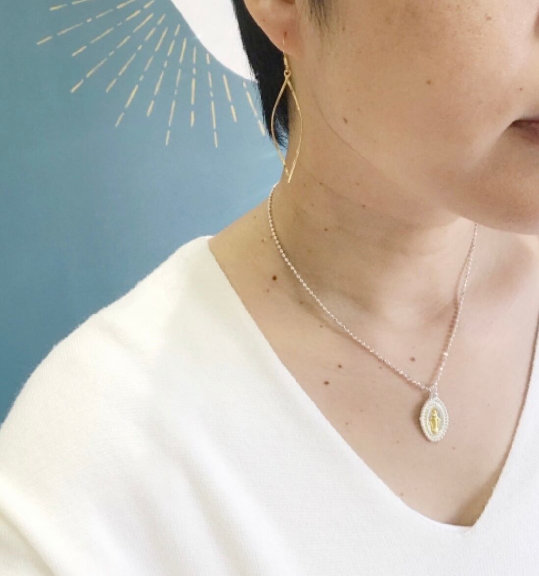 Gold Coating 流線 ロング フックピアス | 【公式通販】鎌倉の