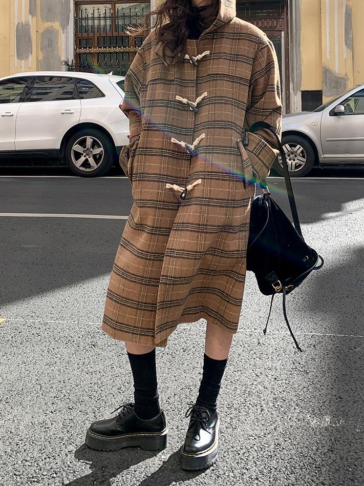 Plaid long quilting coat（プレイドロングキルティングコート）c-626