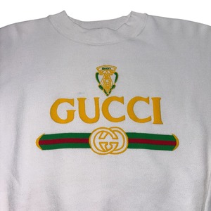 vintage 1980~90’s bootleg GUCCI sweat shirt
