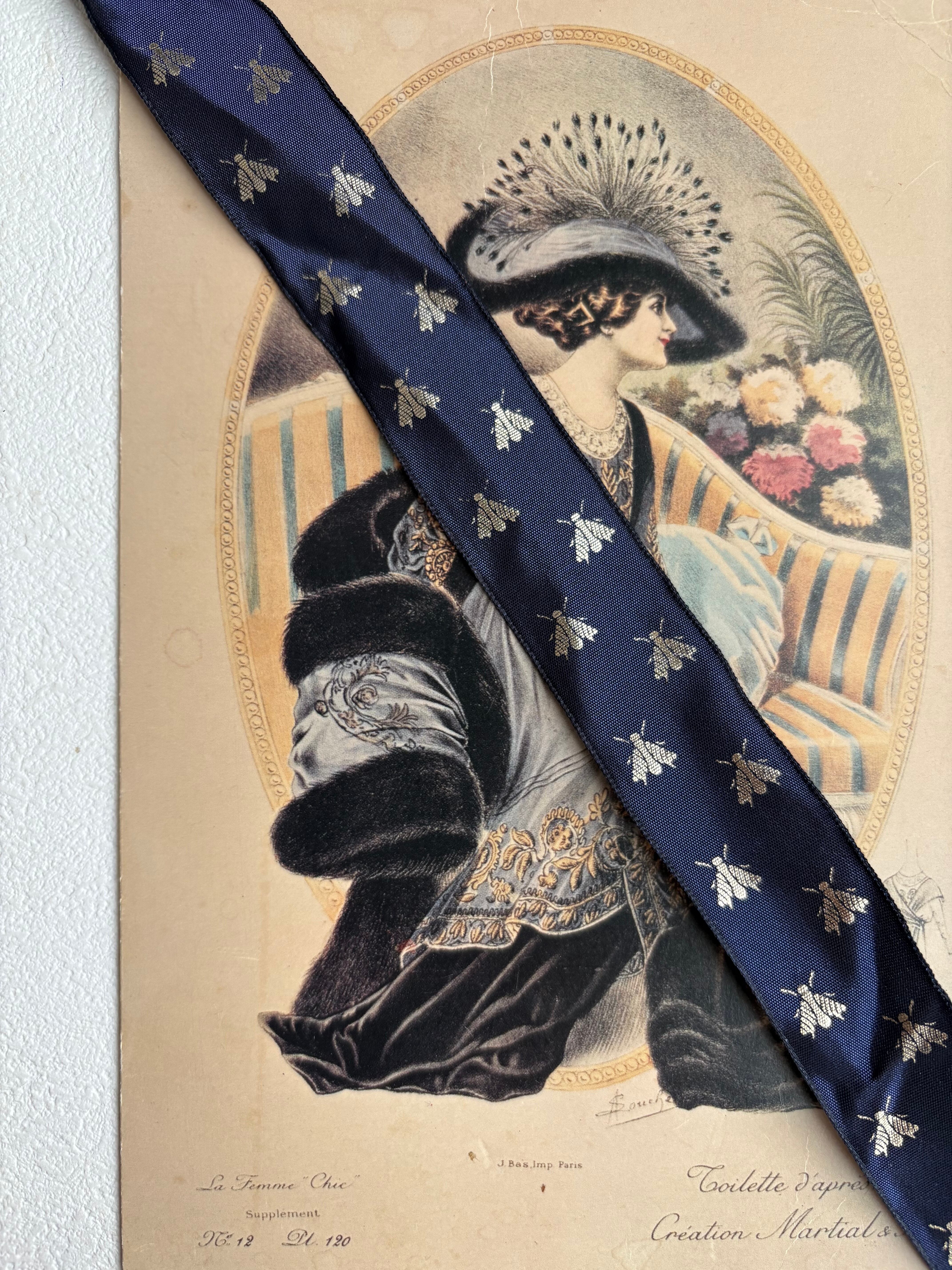 フランスVintage Ruban ヴィンテージリボン 24mm カルトナージュ デコレーション材