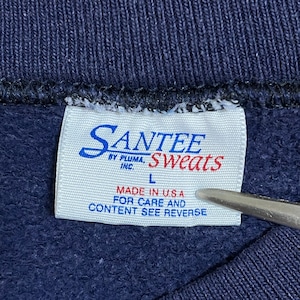 SANTEE SWEATS 90s USA製 スウェット トレーナー US NAVY ロゴプリント プルオーバー ラグラン ヴィンテージ  ビンテージ オールド US古着