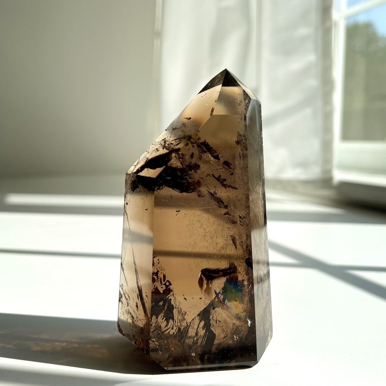 スモーキールチル　原石　ポリッシュ　ブラジル産　オーダーメイド台座付 スモーキールチル 原石 ポリッシュ ブラジル産 オーダーメイド台座付