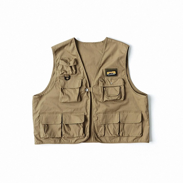 Multi-Pocket Sleeveless Vest ‐2col‐  A0434