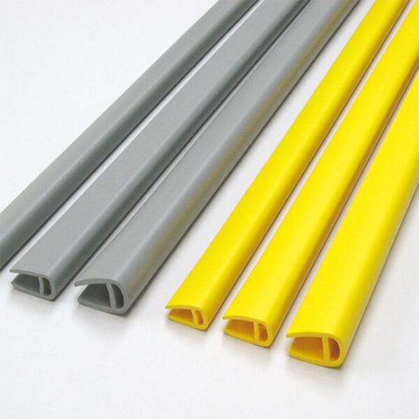 H鋼ショックレスガード 大 イエロー 20本セット H鋼対応幅17mm〜21mm 衝撃緩衝養生材 軟質塩ビ製 長さ1m 日大工業 ndk 000180