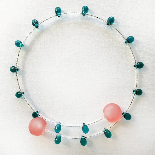 candy choker 【SV】peach × green