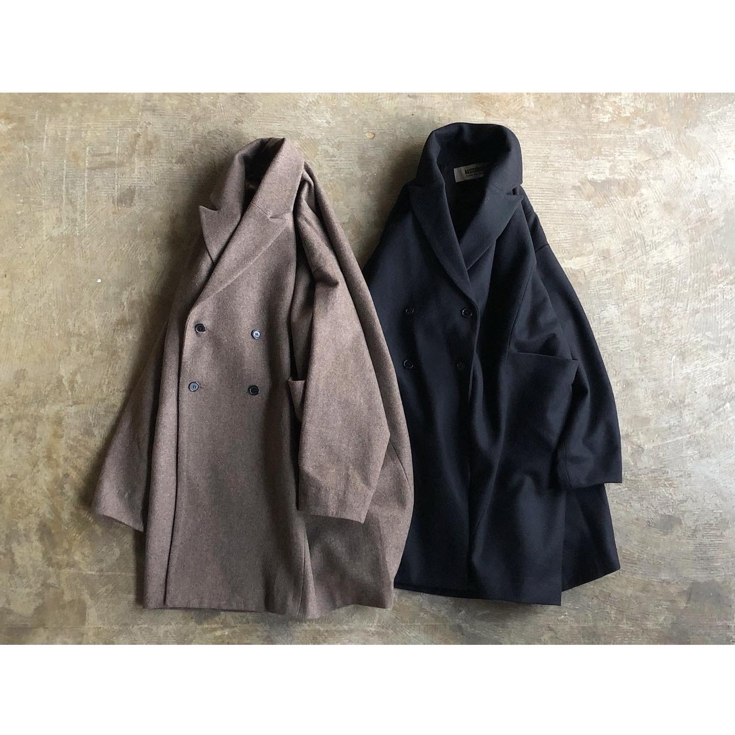 BASISBROEK (バージスブルック) 『EGG』 Wool Double Coat | AUTHENTIC ...