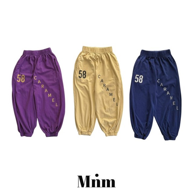 【取寄】minimal｜caramel jogger pants｜キャラメルジョガーパンツ｜S-JM｜kids&jr｜26 summer