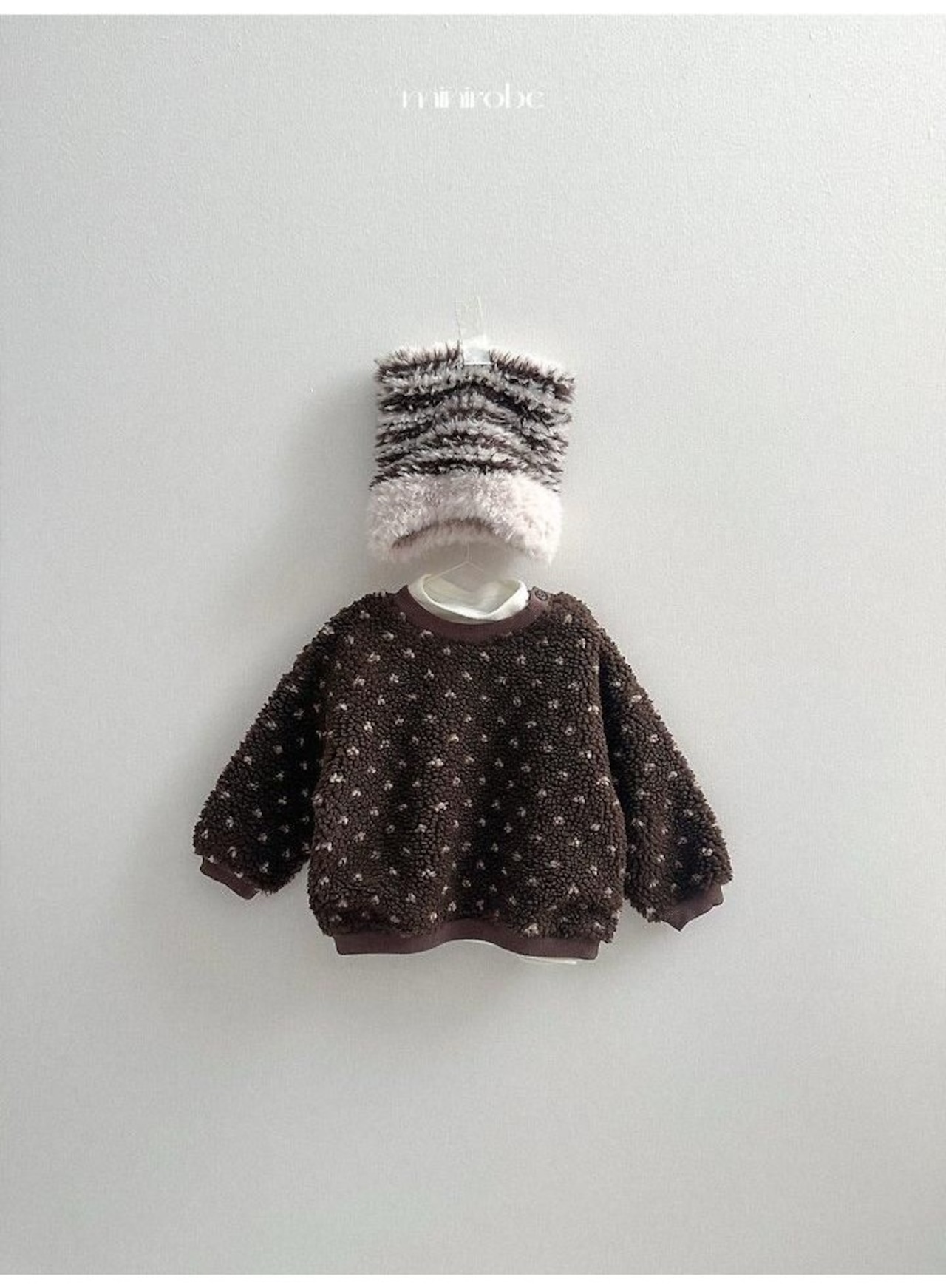 〖取寄〗韓国子供服 / 26winter / minirobe / ミンクキャットビーニー / キッズ *FREE*