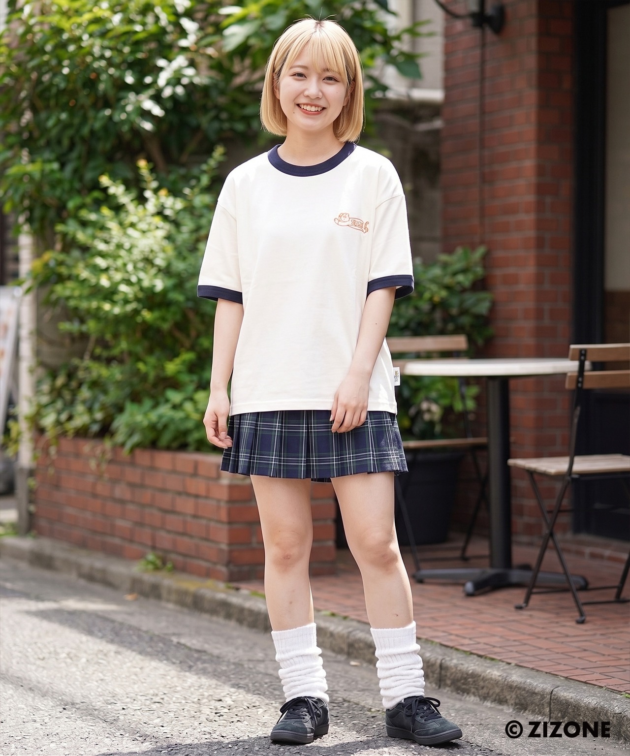 ◆ZIZONE Ringer Neck Tee◆gt-zi6485