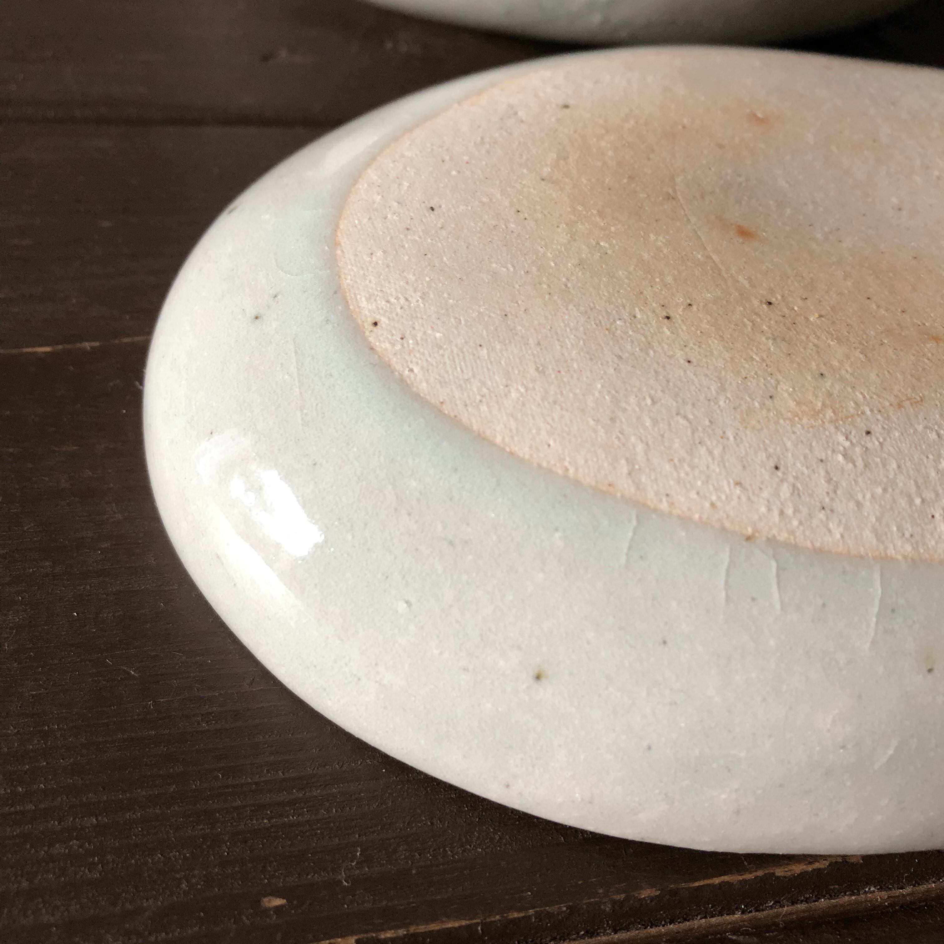 白土楕円皿】 | 柊・土工房