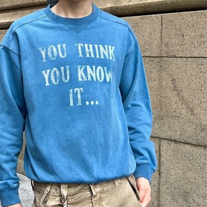 ウォッシュドオールド加工メッセージスウェット　1195