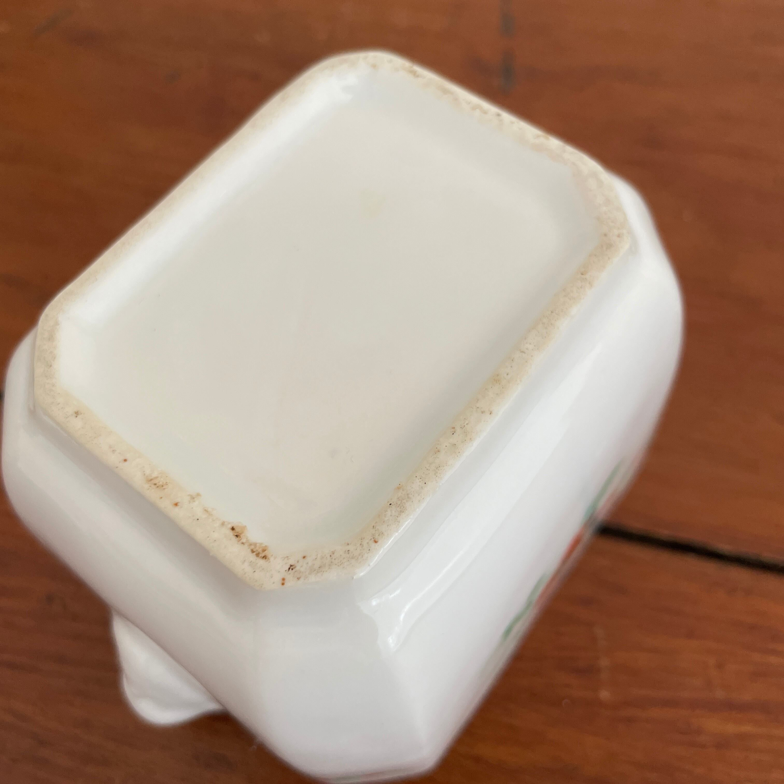 Vieux Paris French Flower Hand Painted Sugar Pot/フランス