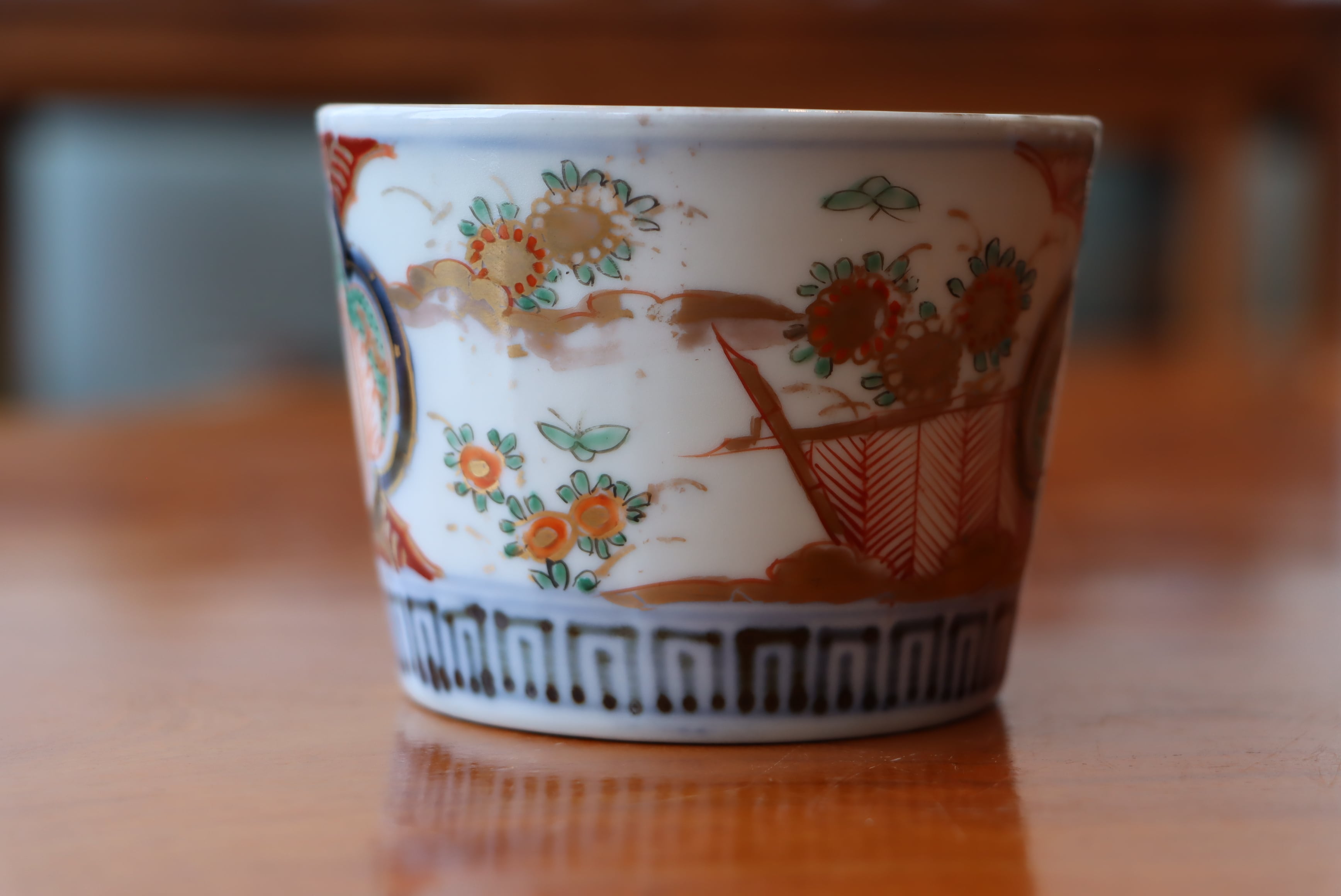 蕎麦猪口 古伊万里 色絵 花文 | (有)新原美術