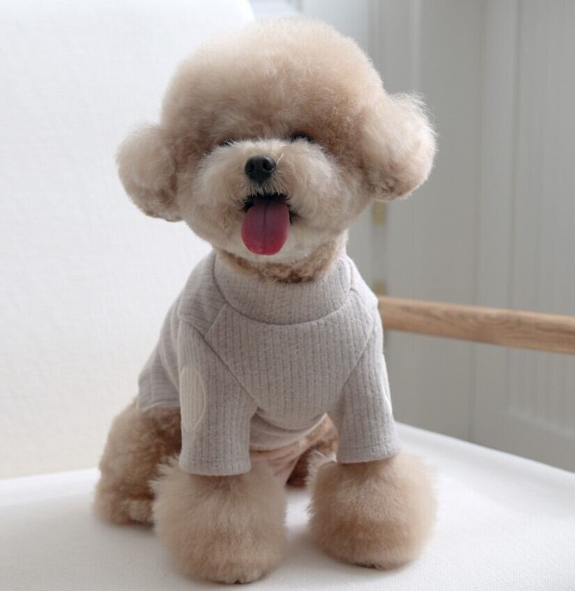 L/即納【near by us】layered knit top《LightBeige》