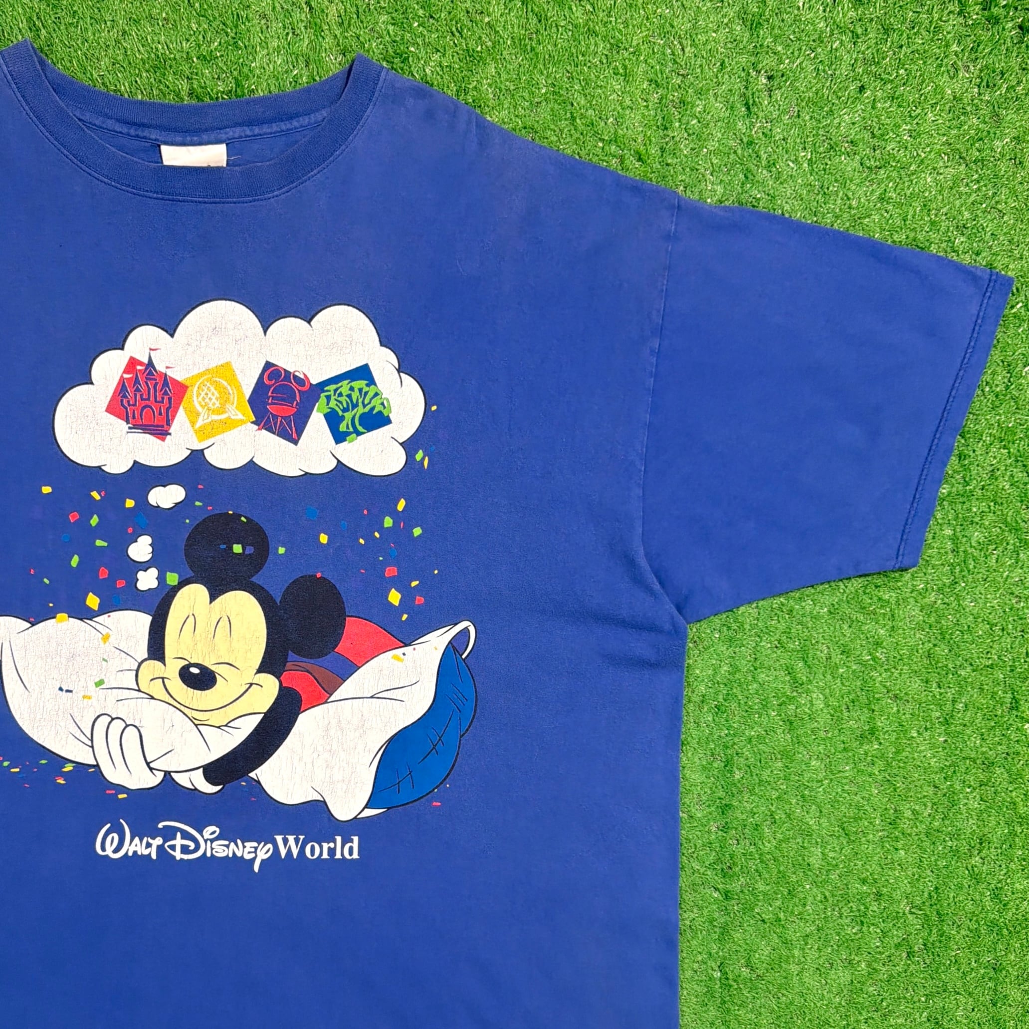 Men's】 90s Disney ミッキー イラスト Tシャツ / アメリカ製 USA製 90