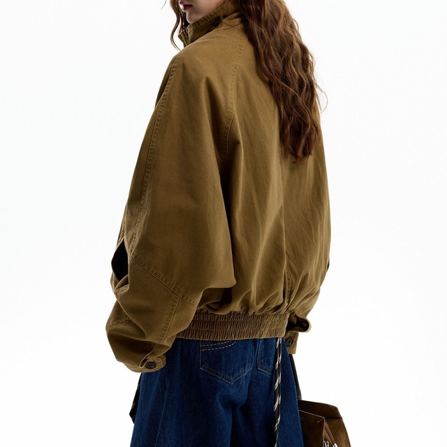 スタンドネックユーティリティブルゾン   R01421