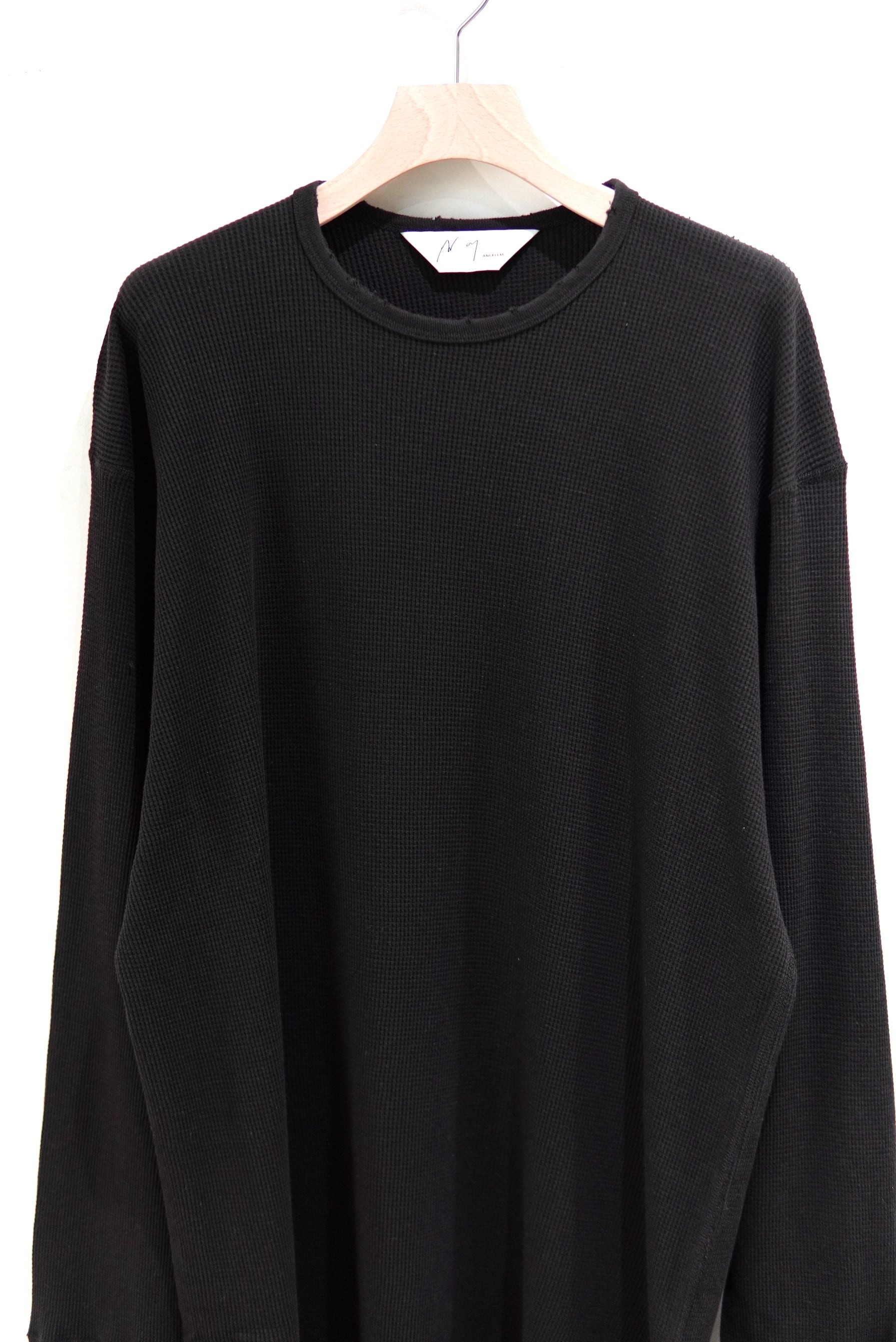 ANCELLM / DAMAGE WAFFLE CREW LS T-SHIRT / ANC-STD-CT03 | POETRY