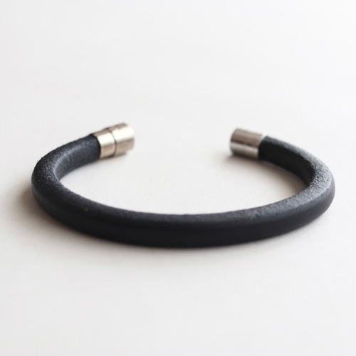 藍染レザーのブレスレット 8mm厚