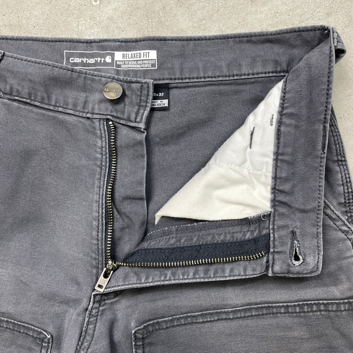 USA製 カーハート ダブルニー ペインターパンツ 古着 メンズ グレー ワーク Carhartt カーハート ダブルニー ダック ペインターパンツ メンズW31