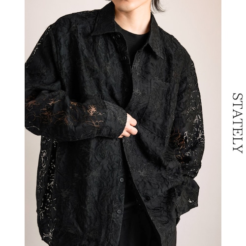 Lace Shadow シアーシャツ_T36 画像