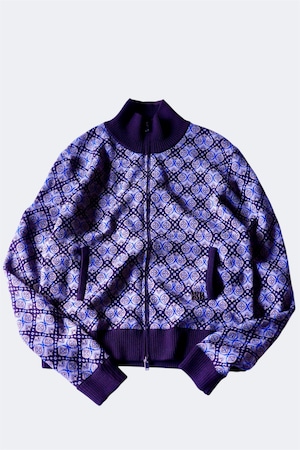 WALES BONNER 【REVERIE CARDIGAN -Brown/ Gray/ Blue-】