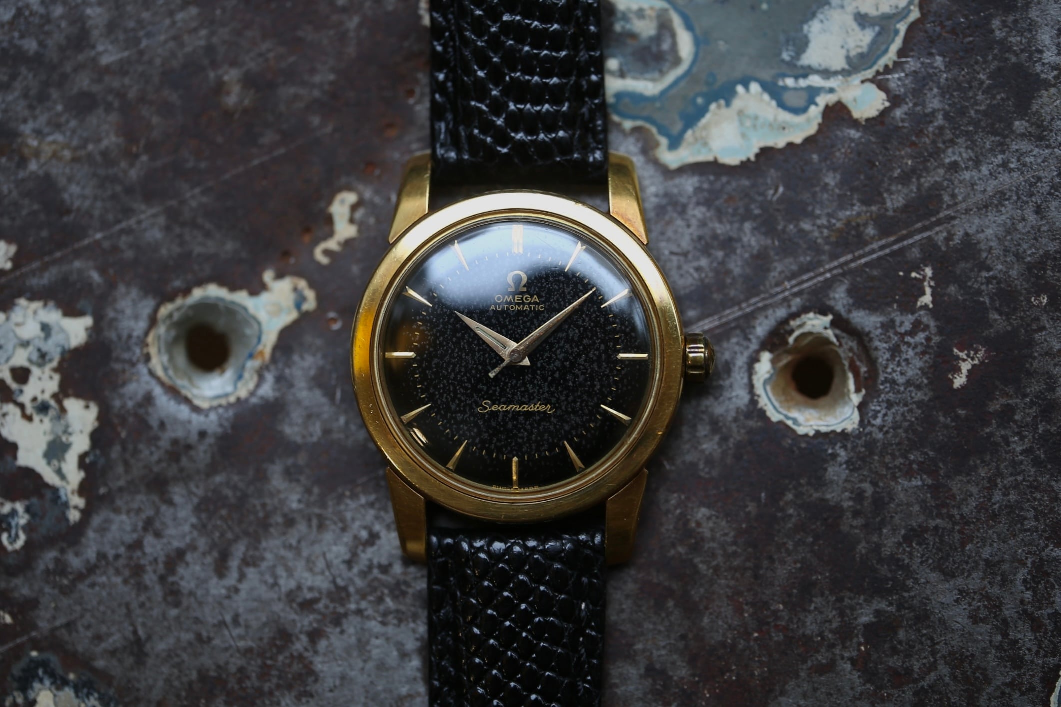 OMEGA】 1956年製 オメガ シーマスターデラックス 第三世代 ブラック