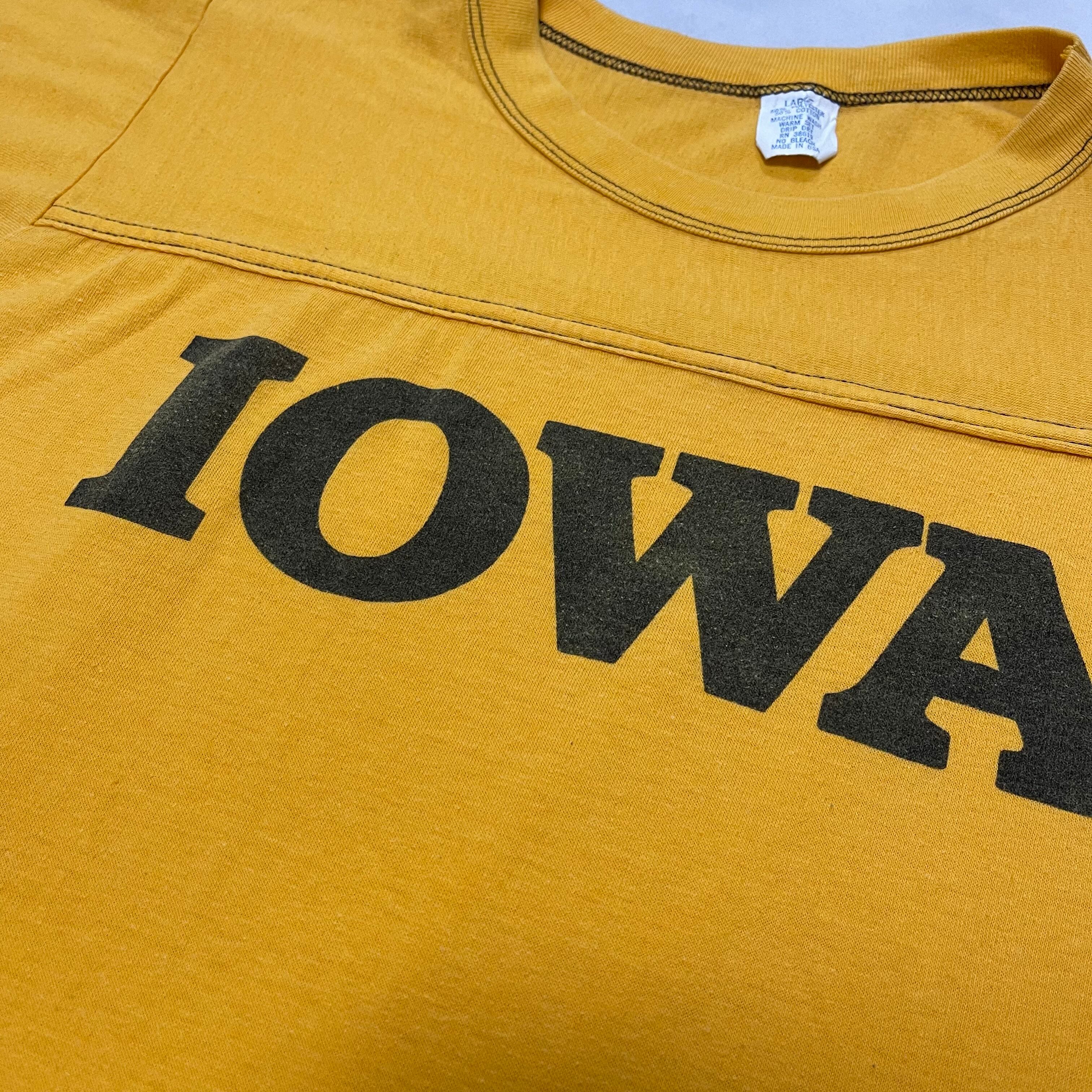 70's〜80's USA製 フットボールTシャツ IOWA シングルステッチ | 古着