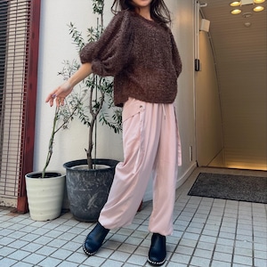 ガレナ galena GALENA　サテンカーゴパンツ