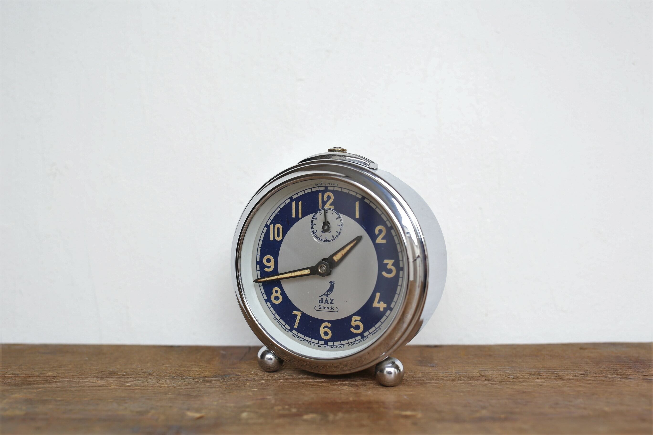フランス アンティーク ヴィンテージ JAZ 目覚まし時計 N-00006