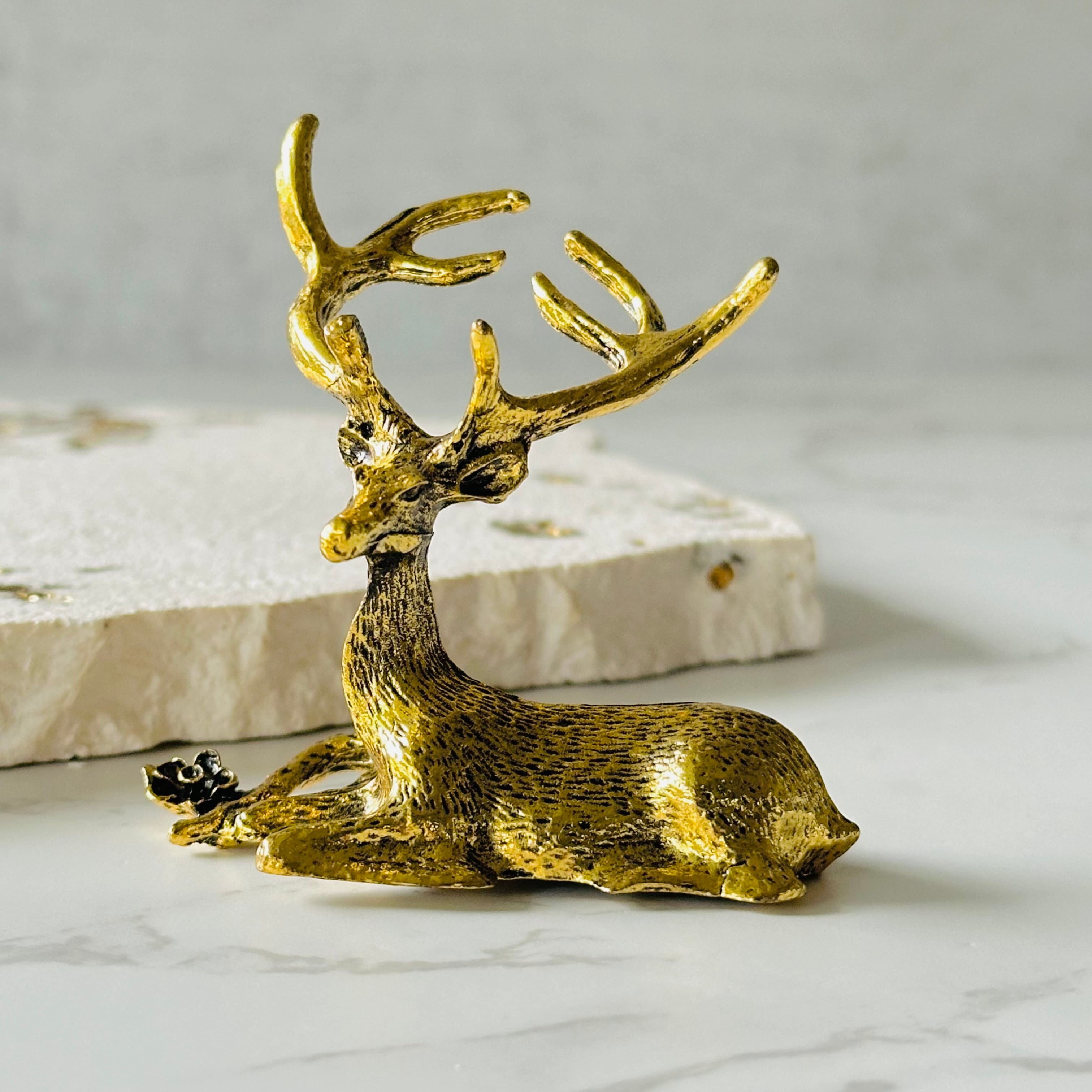 レア　高品質　ゴールド牡丹マイカ　スフィア 鹿のスフィアスタンド（ゴールド／シルバー／ピンクゴールド） | Mt