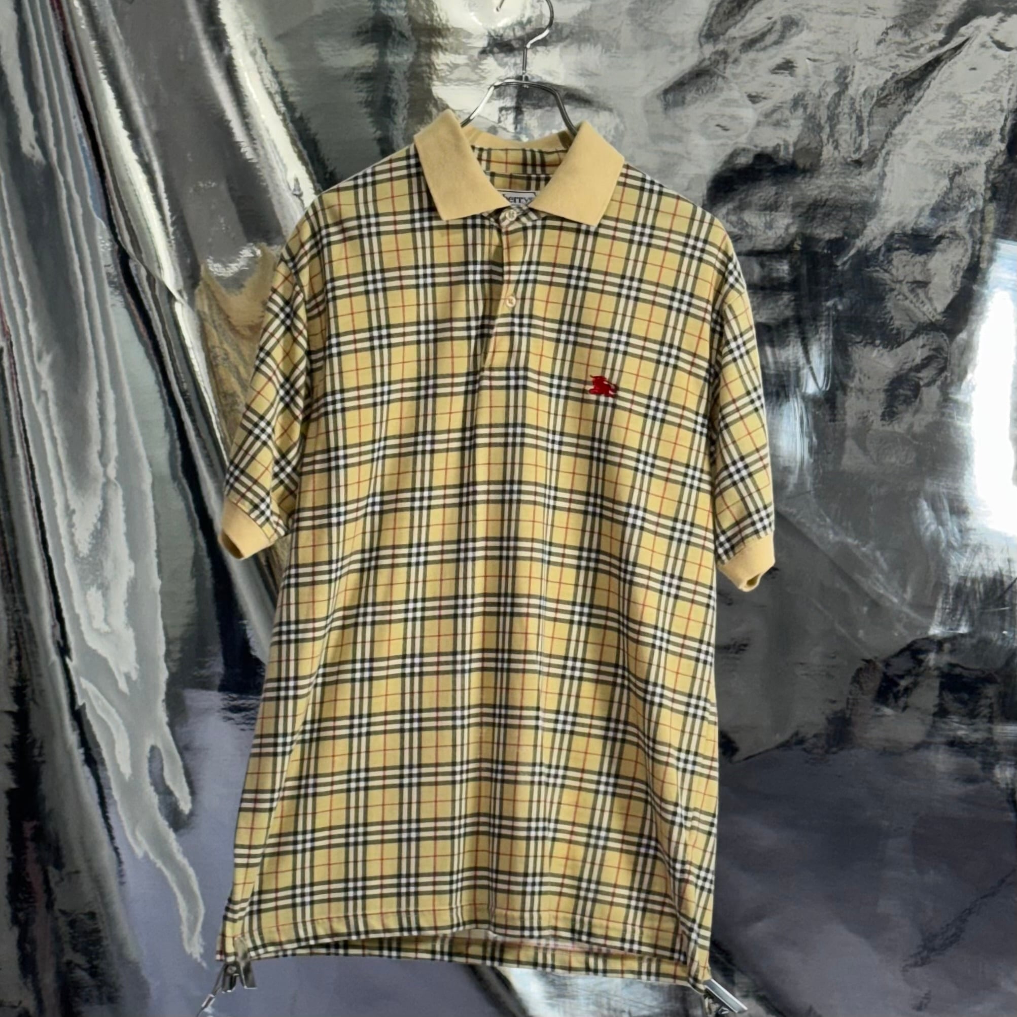 Burberry チェック ポロシャツ コットン ベージュ バーバリー | 2122TOKYO
