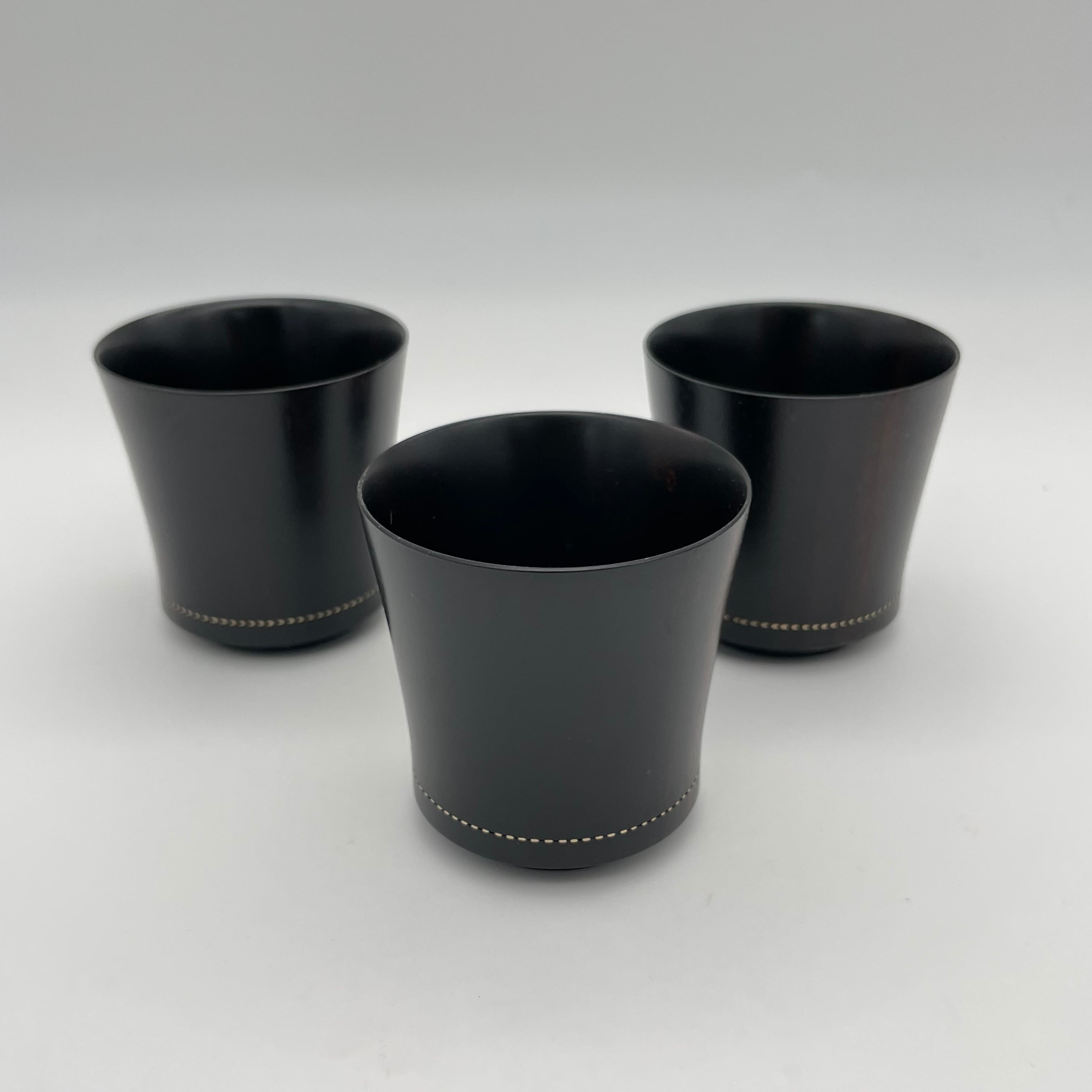 黒柿造銀線象嵌酒器 -Silver inlay Sake cup 02- | 木漆芸家