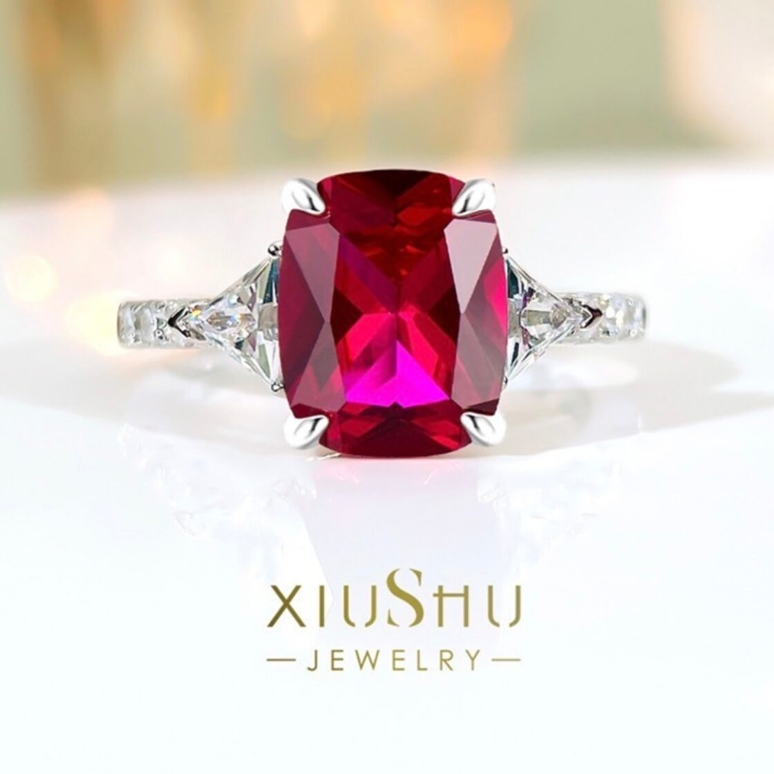 silver925 インド産　非加熱　ルビー　ネックレス　0.43ct 【1点物】宝石ルース ルビー(非加熱) ダリアカット/約1.35ct/1粒 天然石/パワーストーン